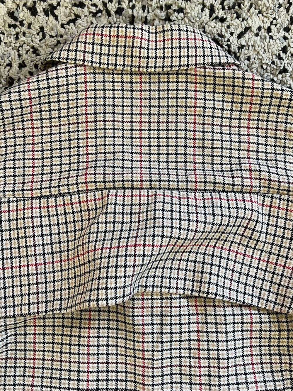 Maje Gessia Carreaux Trench Coat Check Plaid Women’s 38 EU Medium *Missing Belt - Picture 15 of 16